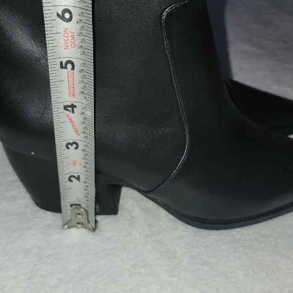 Franco Sarto Sleek Black Ankle Booties - Picture 5 of 6